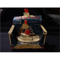 Vintage Tubby Jr. Rubber Tugboat In Box