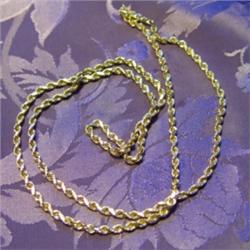 Gold Rope Chain Necklace