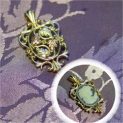 Black Hills Gold Cameo Pendant