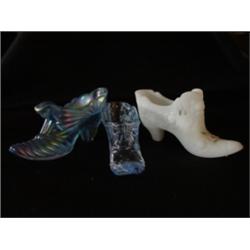 3 Fenton Shoes,  2 Blue & 1 White