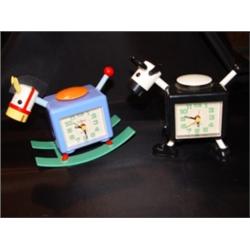Pair Sunko Alarm Clocks Horse/Cow