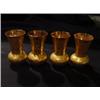 Image 1 : Set of 4 Gold Bud Vases ?Tiffin?