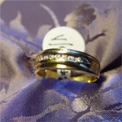 Mans Channel Set 7 Diamond Ring