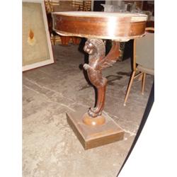 Winged Griffin Display Case PedestalTable 