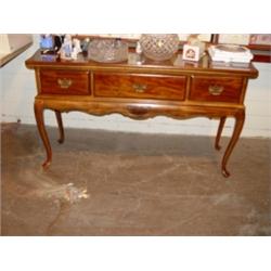 Queen Ann Sofa / Hall Table w/2 Drawers