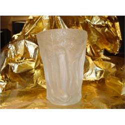 Lalique Style Vase *NO SIG Satin Tree