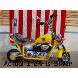 43cc Harley Style Motorized Scooter Silver