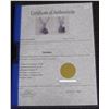 Image 2 : CERTIFIED AMETHYST + DIAMOND NECKLACE 1.10CT TRILLION CUT RICH DEEP LAVENDER