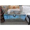 Image 1 : LARGE STEEL TOOL BOX AND MEDIUM WOODEN TOOLBOX
