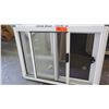 Image 2 : Sliding Glass Window w/Security Screen - White, Vinyl, 21-11/16" x 29-9/16"