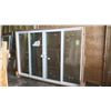 Image 1 : 4-Panel Patio Sliding Glass Doors w/Screen - White, Vinyl, 117-13/16” x 79-3/4" $1258 Retail