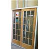 Image 1 : Andersen 2-Panel Frenchwood Patio Sliding Doors - 56-1/2" x 76-1/4", Retail $1500