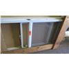 Image 2 : White Vinyl Picture Window Over Sliding Glass Window System, 95-5/8" x 84", $2000 Retail