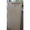 Image 1 : Andersen FWG 30611 Grid Patio Sliding Door Panel - White, 36" x 79-1/64", Retail $1500