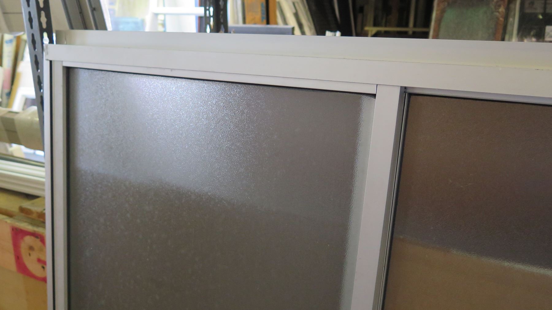 Tri-Panel Sliding Glass Window w/Screen - Clear Anodized, 94-1/2 x 59-7 ...