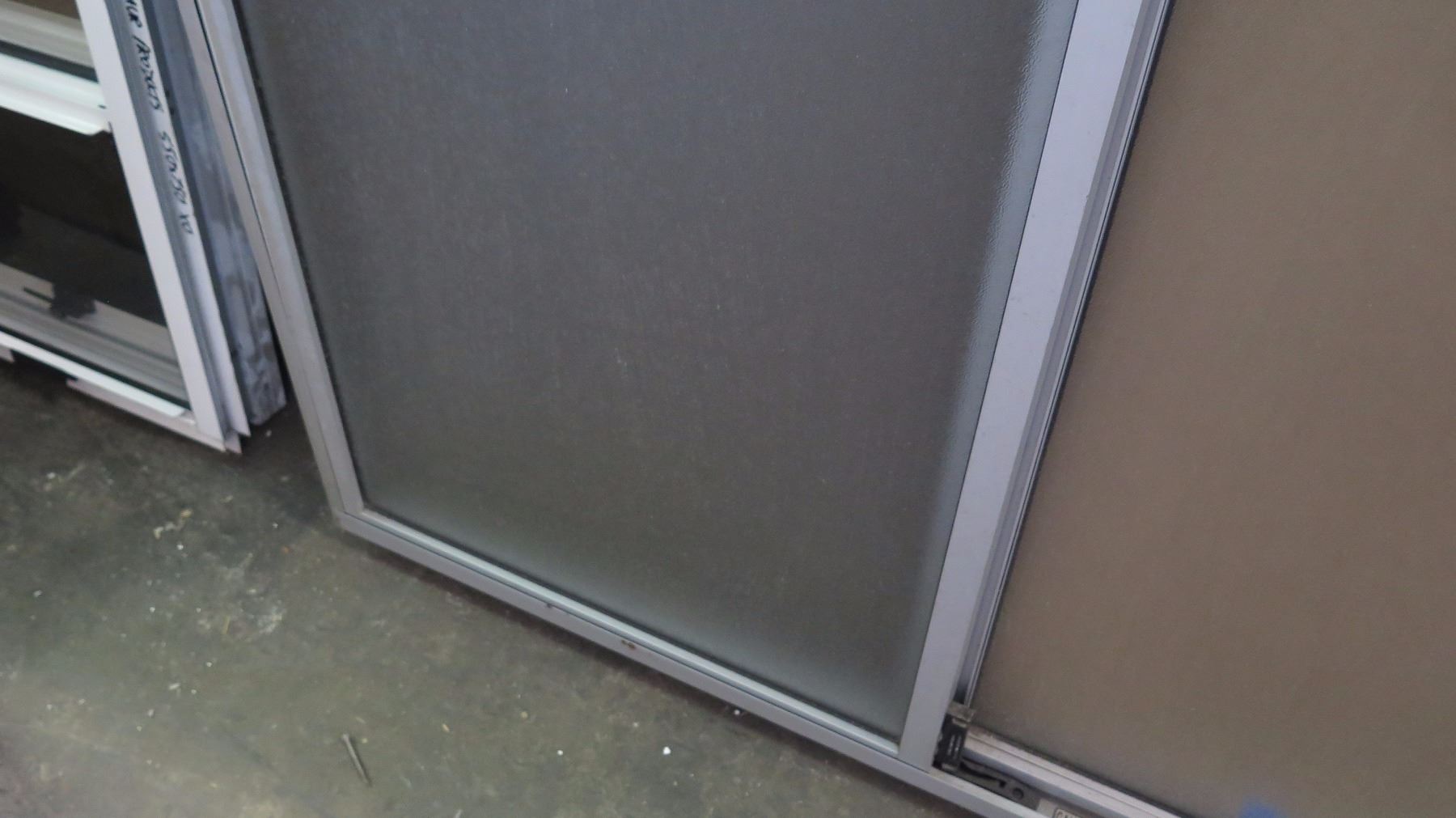 Tri-Panel Sliding Glass Window w/Screen - Clear Anodized, 94-1/2 x 59-7 ...