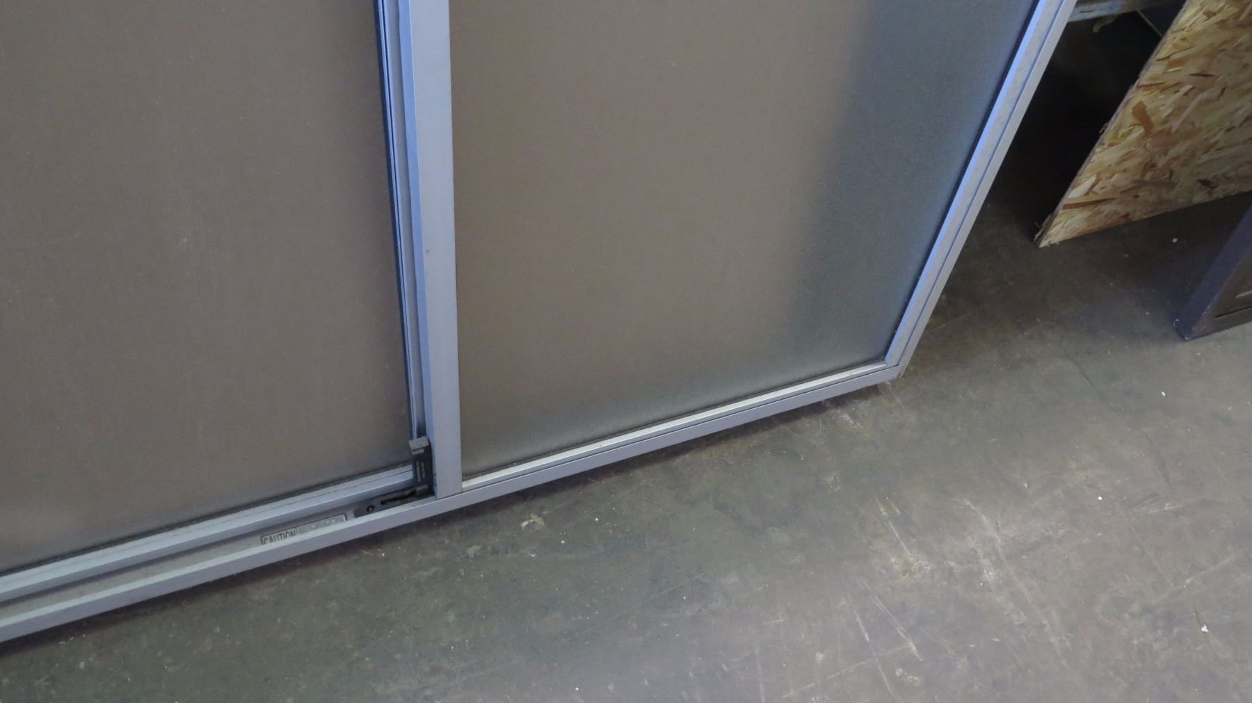 Tri-Panel Sliding Glass Window w/Screen - Clear Anodized, 94-1/2 x 59-7 ...