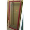 Image 1 : Screen Door 31" x 76-3/4" - Red Painted Finish, Aluminum Frame, Handle Hinged Right $150 Retail