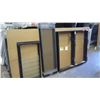 Image 1 : Qty 3 Misc. Jalousie Windows (Various Sizes) - Bronze Anodized, Block Frame