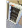 Image 2 : Qty 2 Misc. Jalousie Windows - Nat. Wood Louver, Glass Louver, Aluminum Frame