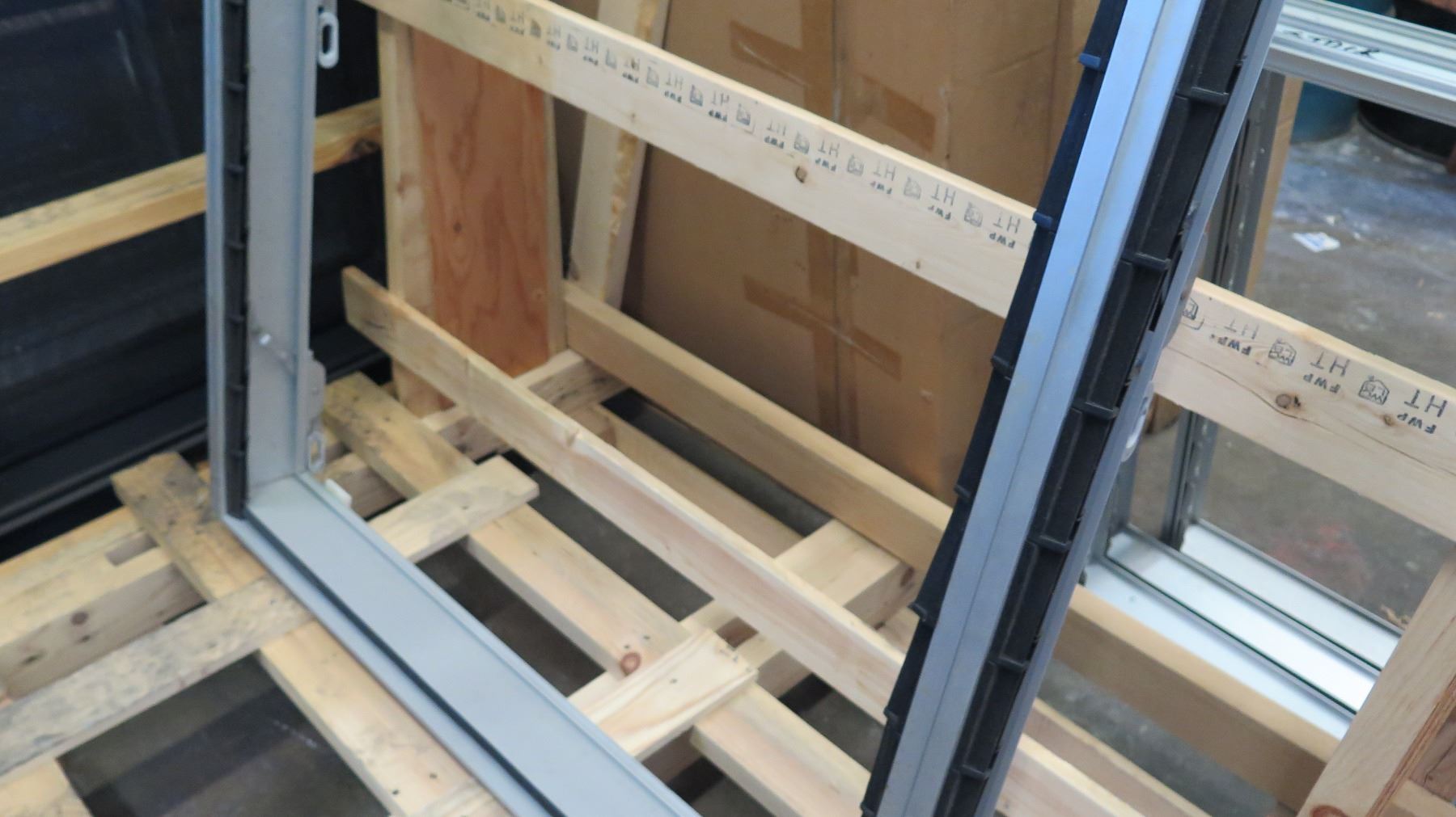 Large Tri-Panel Aluminum Jalousie Window - Clear Anodized Finish, 118-3 ...