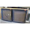 Image 1 : Qty 2 Tradewind Jalousie Windows w/Screens 37"X38.25" - Bronze Anodized (Missing Glass Panes), 6" Na