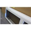 Image 2 : Horizontal Double Panel Jalousie Window w/Screens - 16-1/2" x 55-3/8" (No Glass Panes)