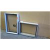 Image 1 : Qty 2 Tradewind Jalousie Windows 35 3/8" X 22 1/2" and 29 5/8" X 22 5/8"- Clear Anodized , No Screen