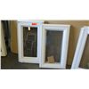 Image 2 : Qty 4 Misc. White Vinyl Awning Windows w/ Screens 29-1/2" x 17-1/2", Tinted Glass