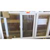Image 2 : Multi-Panel Single Horizontal Sliding Window System w/Screen 90” x 35” - White, Vinyl