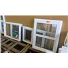 Image 1 : Qty 3 Misc. White Vinyl Windows (Sliding w/Screens 35-1/2" x 23-9/16" & 29-1/2" x 19-1/2"), Single H