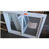 Image 2 : Qty 4 Misc. White Vinyl Sliding & Single Hung Windows - Various Sizes