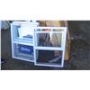 Image 1 : Qty 4 White Single Hung Vinyl Windows (3@ 26-3/4" x 36") (1@ 26 7/8" X 36") $1000 Retail
