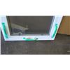 Image 2 : Single Vinyl Awning Window w/Screen 35-1/2" x 23-1/2" - White, Block Frame