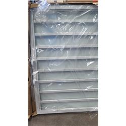Qty 2 Hurricane/Weather-Seal Twin Vent Louver Windows 32" x 48"  -  White, Heavy Duty Glass Panes, $
