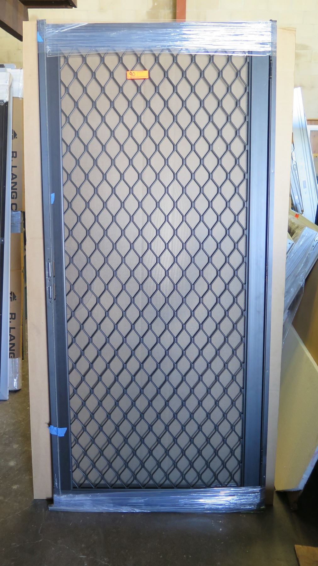 Security Screen Door 34 1 2 X 80 1 2 Bronze Anodized Diamond Grid security-screen-door-34-1-2-x-80-1-2-bronze-anodized-diamond-grid