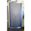 Image 1 : Security Screen Door 34-1/2" x 80-1/2" - Bronze Anodized, Diamond Grid Pattern, Hinged Right, $590 R