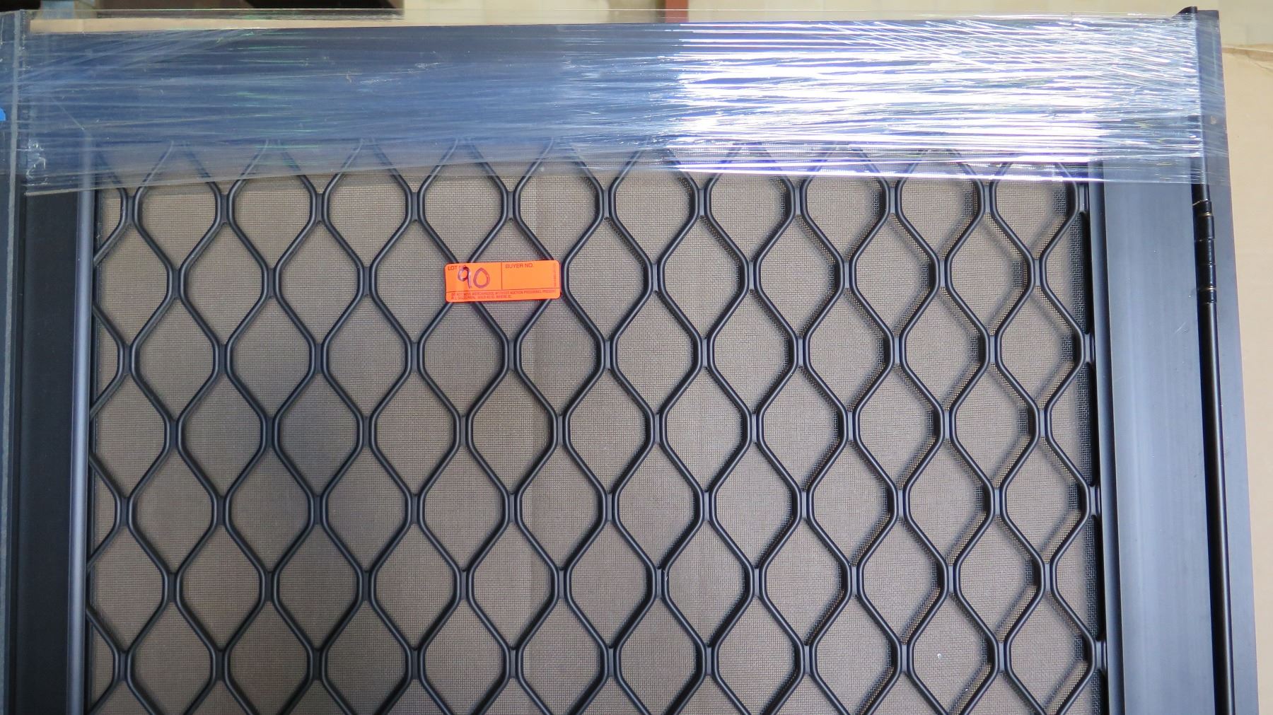 Security Screen Door 34 1 2 X 80 1 2 Bronze Anodized Diamond Grid Security screen door 34 1 2 x 80 1 2 bronze anodized diamond grid
