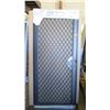 Image 1 : Security Screen Door 34-1/2" x 78-1/2" - Bronze Anodized, Diamond Grid Pattern, Hinged Left, $647 Re