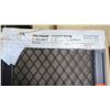 Image 2 : Security Screen Door 34-1/2" x 78-1/2" - Bronze Anodized, Diamond Grid Pattern, Hinged Left, $647 Re