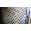 Image 3 : Security Screen Door 34-1/2" x 78-1/2" - Bronze Anodized, Diamond Grid Pattern, Hinged Left, $647 Re