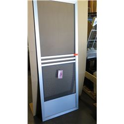 Screen Door 29-1/2" x 79-1/4" - Clear Anodized, Hinged, $213 Retail