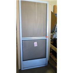 Screen Door 35-1/8" x 83-1/4" - Clear Anodized, Hinged, $200 Retail