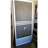 Image 1 : Screen Door 35-1/4" x 78-5/8" - Clear Anodized, Hinged, $213 Retail (damaged grill on bottom)