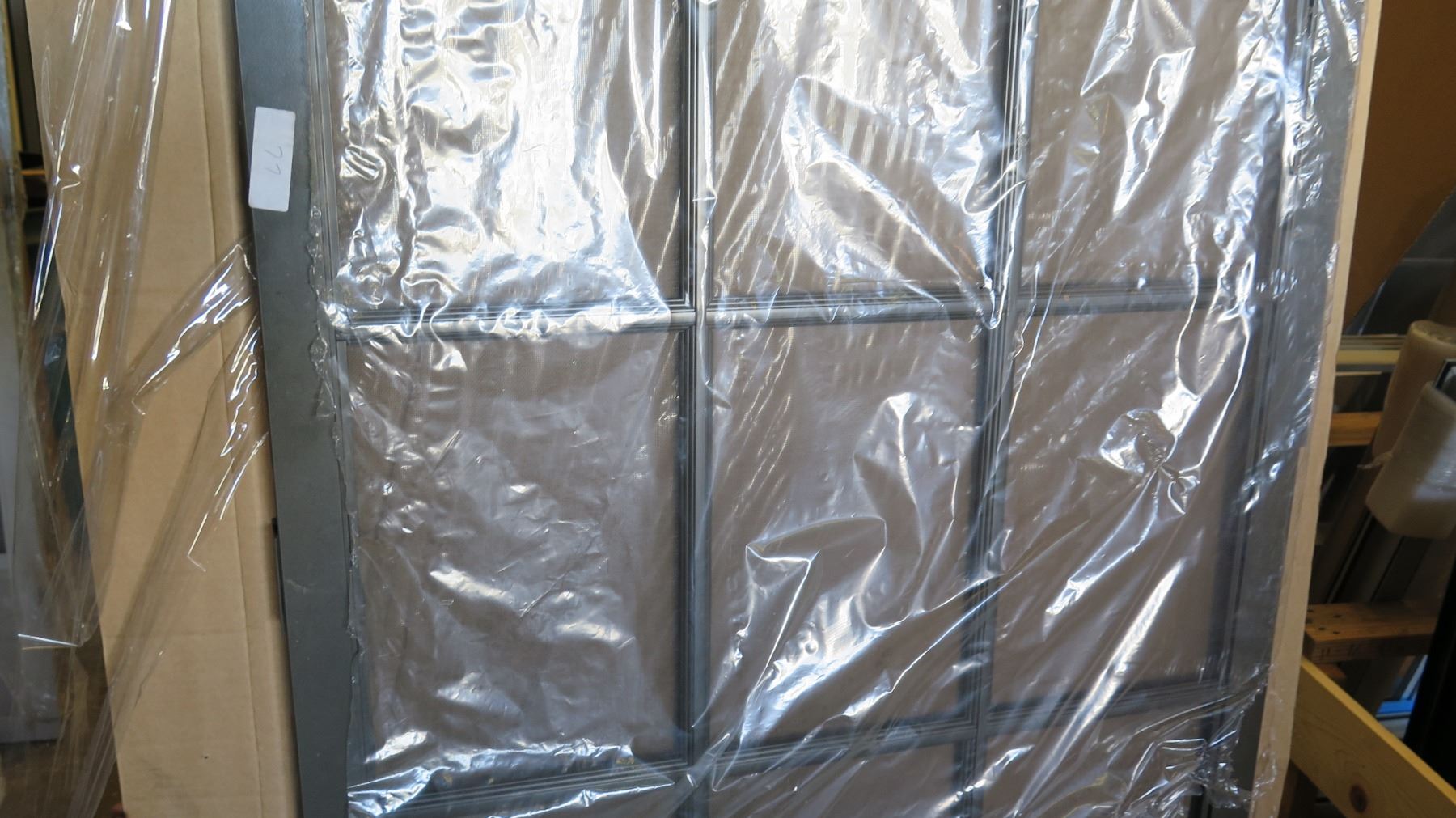 Screen Door 36 X 80 Colonial Grid Pattern Bronze Painted