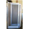 Image 1 : Qty 2 Screen Doors - Clear Anodized 31-5/16" x 79-7/16" and White Painted 35-1/8" x 82-1/2",  Hinged