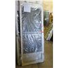 Image 1 : Screen Door 30" x 76-1/4" - Crossbars, Diamond Pattern, White Painted Finish, Hinged, Retail $234