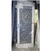Image 1 : Security Screen Door - White Painted Finish, Diamond Grill, 31-1/8" x 83", Right Hinged
