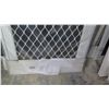 Image 2 : Security Screen Door - White Painted Finish, Diamond Grill, 31-1/8" x 83", Right Hinged