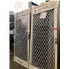 Image 1 : Security Screen Door Set 35-1/2" x 79-3/4"- Diamond Pattern Grill, White Painted $1862 Retail